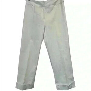 STYLE CO. WHITE LIGHT WEIGHT CAPRI PANT WITH CUFF SIZE 6P